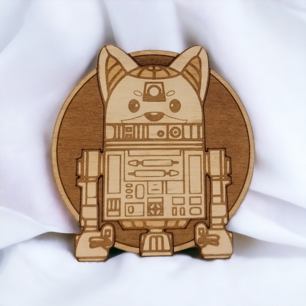 Set of 6 Star Wars x Cat Wooden Coasters