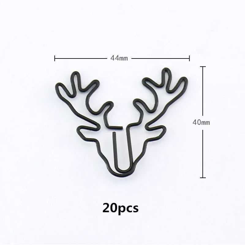 20/10pcs Vintage Deer - Paper Clips / Bookmark Pin