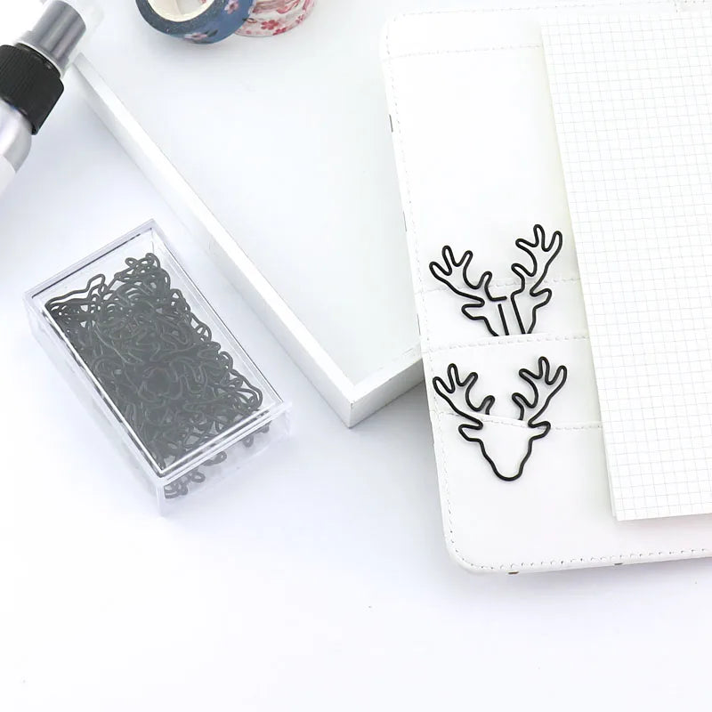 20/10pcs Vintage Deer - Paper Clips / Bookmark Pin