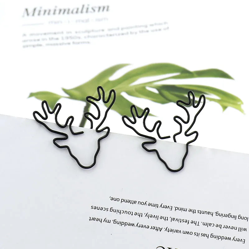 20/10pcs Vintage Deer - Paper Clips / Bookmark Pin