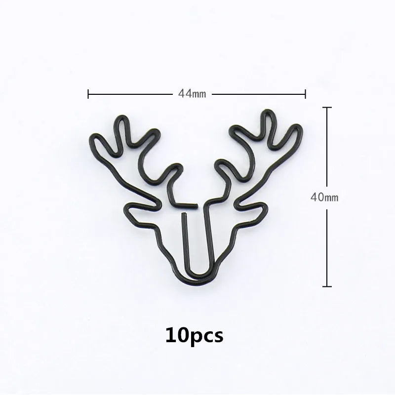 20/10pcs Vintage Deer - Paper Clips / Bookmark Pin