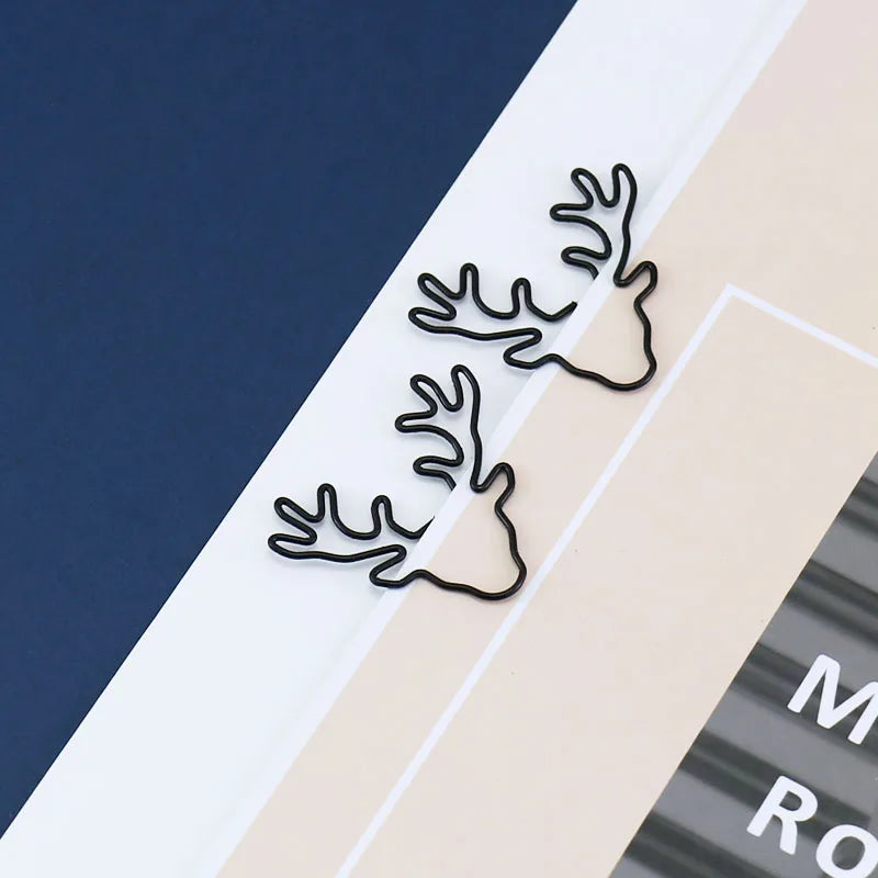 20/10pcs Vintage Deer - Paper Clips / Bookmark Pin