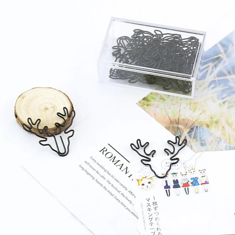 20/10pcs Vintage Deer - Paper Clips / Bookmark Pin